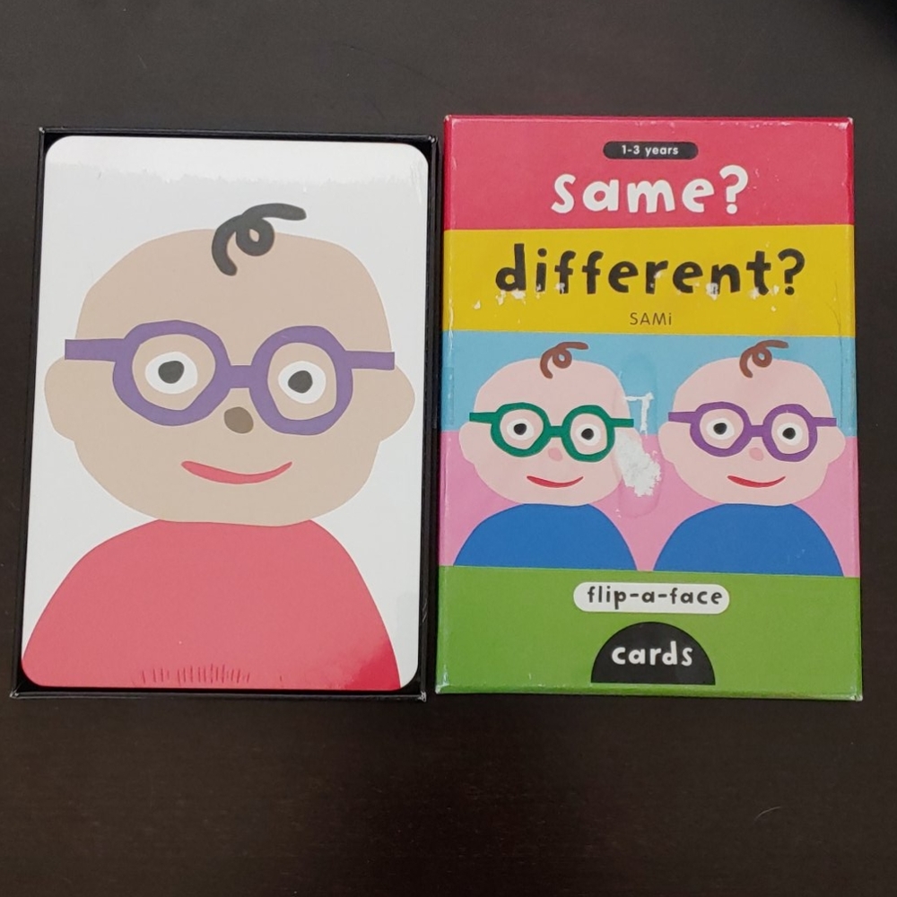 🌻 Flip-a-Face Cards: Same? Different?